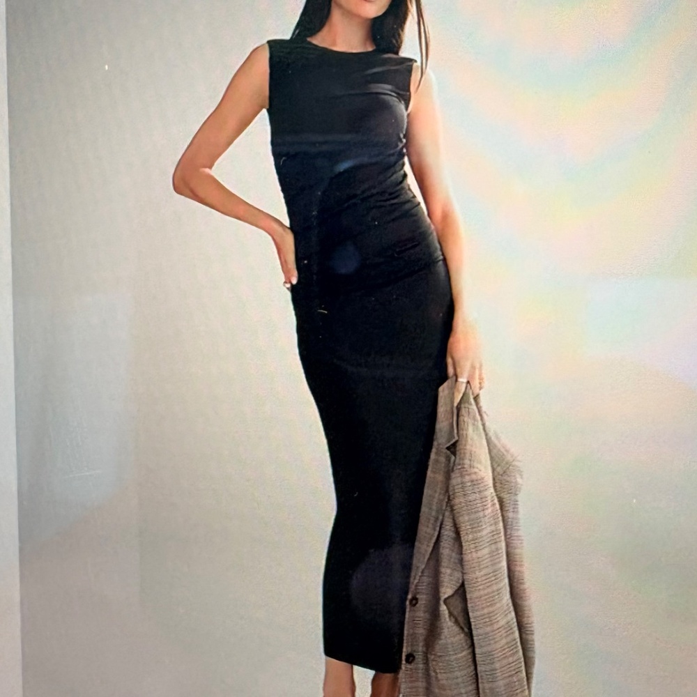 NWT Ann Taylor Knit Ruched Sheath Dress